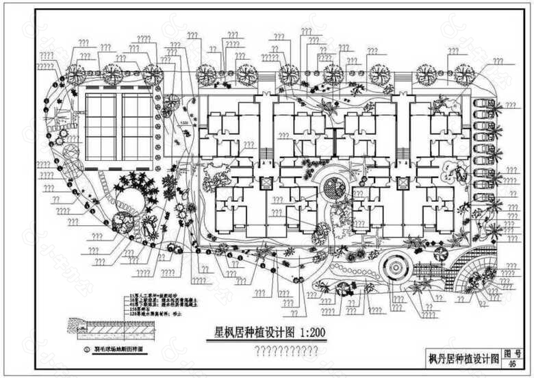 公园施工套图枫丹居02CAD图纸