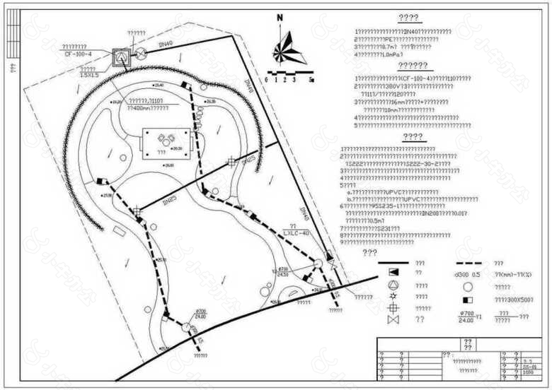 公园景观给排水4.8CAD图纸