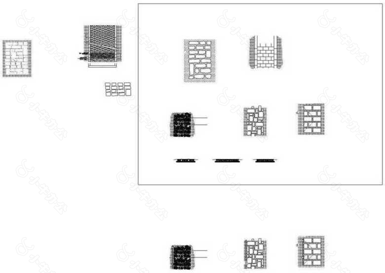 公园景观设计40、41道路铺装CAD图