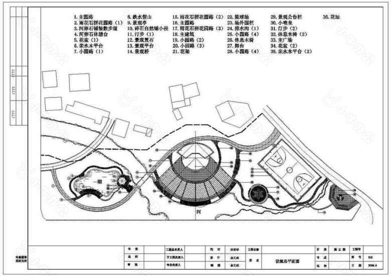 公园设计002CAD图纸