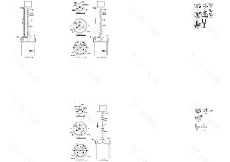 公园水塔CAD图纸