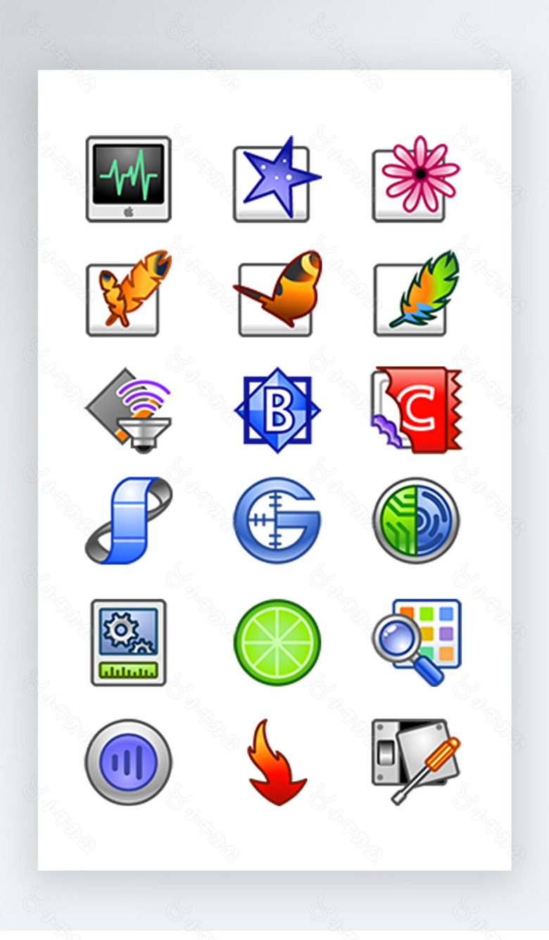 软件图标彩色写实图标素材PNG