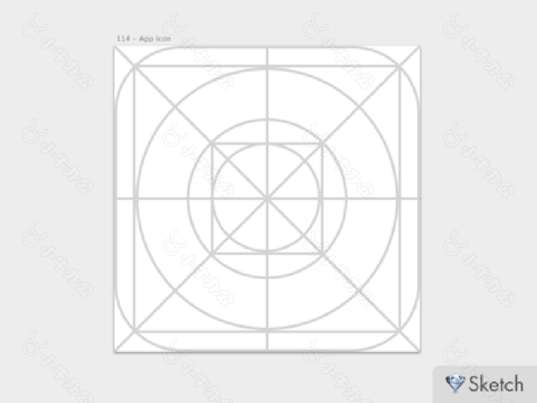 iOS7网格图标sketch素材