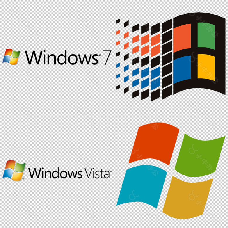 windows操作系统标志png透明素材