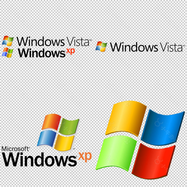 windows标志免抠png透明图层素材