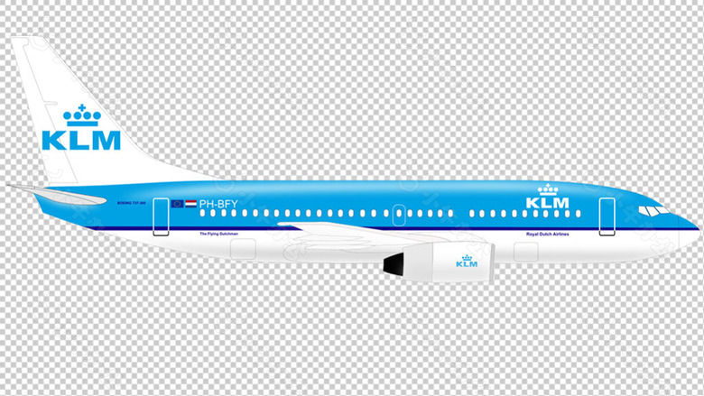 远程客机图片免抠png透明图层素材