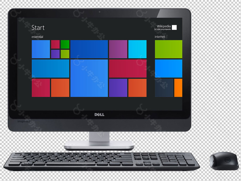 台式电脑显示器免抠png透明图层素材