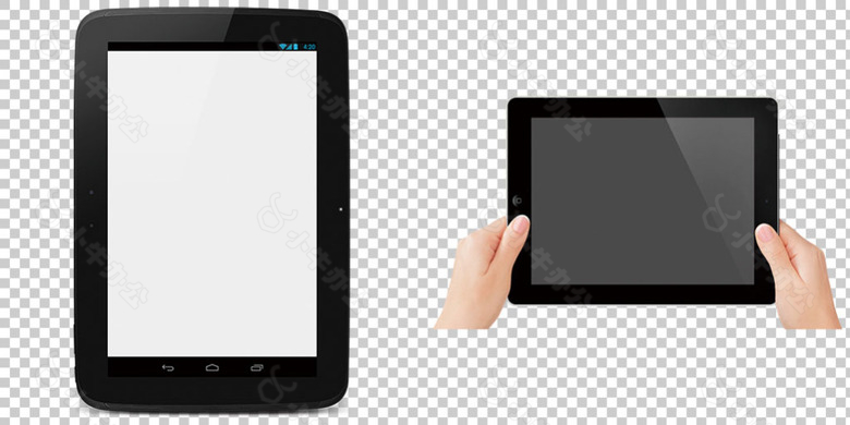 时尚平板电脑免抠png透明图层素材