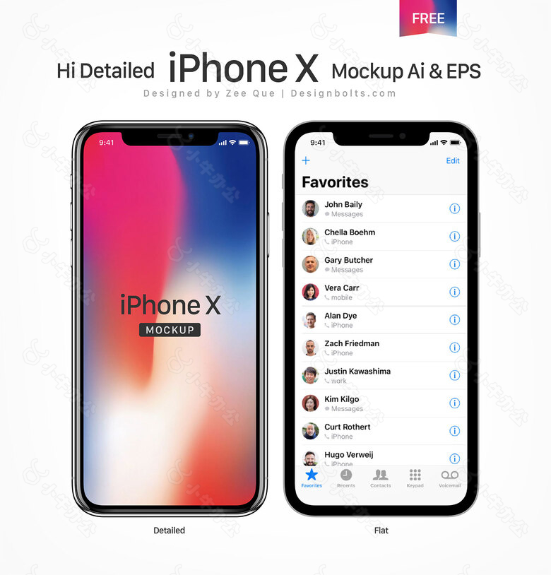 iPhoneX最新产品素材