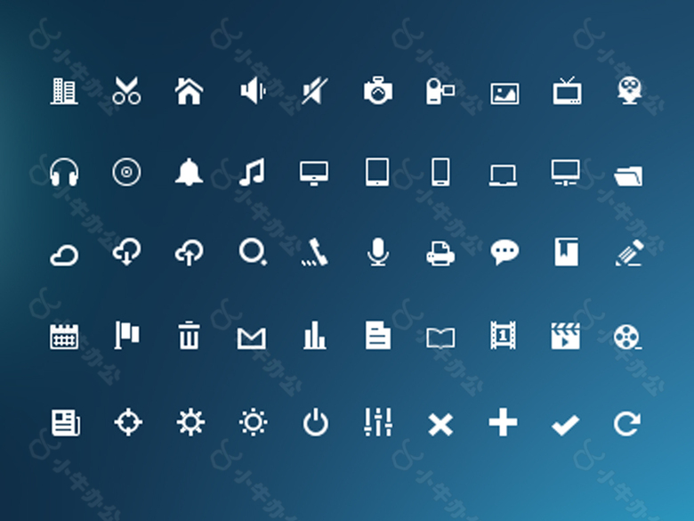 迷你符号图标网页icon设计