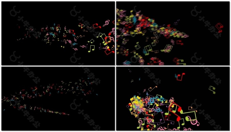 音乐符号视频素材