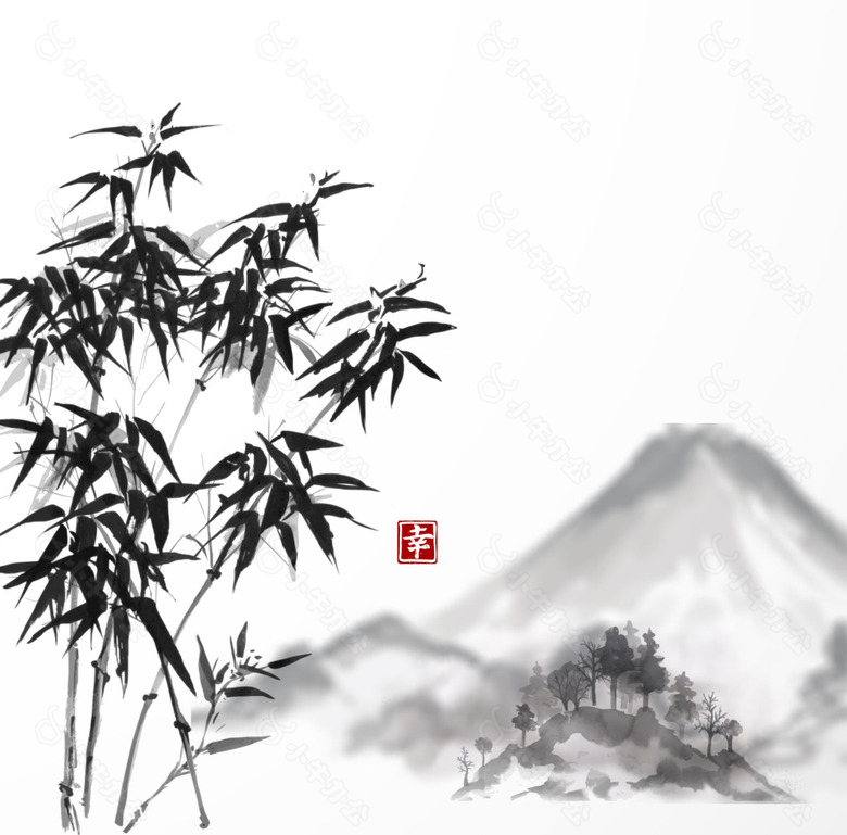 中国风水墨风景