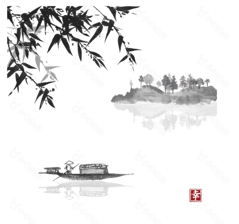 中国风水墨风景