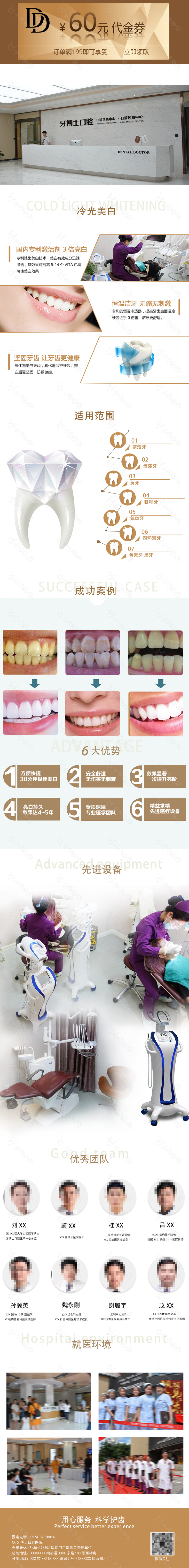 医疗口腔详情页排版