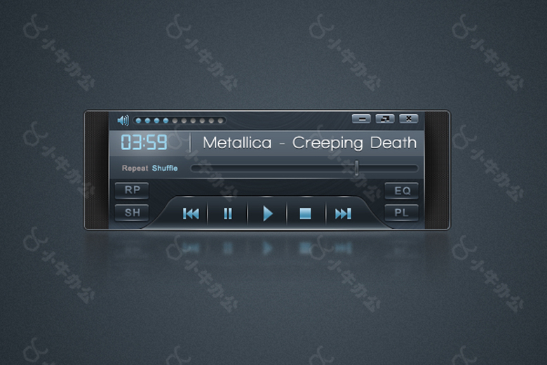 科技质感音乐播放器