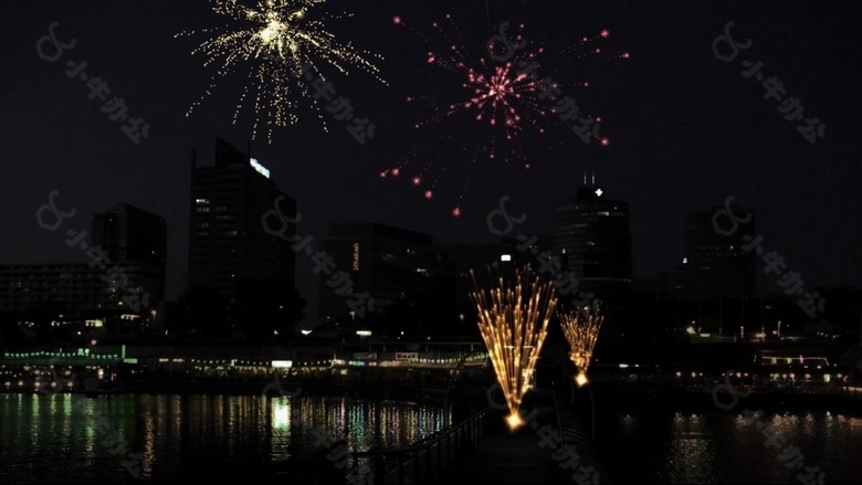 城市建筑夜景视频素材