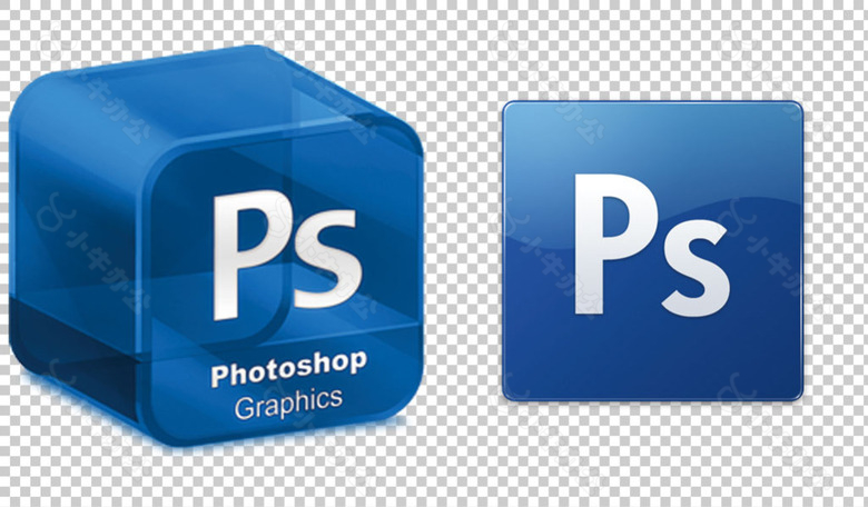 ps蓝色图标免抠png透明图层素材