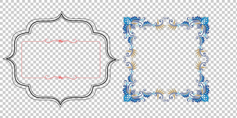 欧式花边艺术免抠png透明图层素材