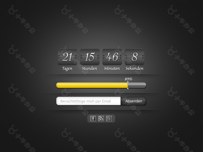 网页倒计时进度条搜索框素材