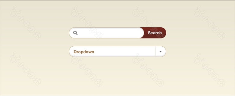 深红色网页搜索框下拉文本框素材