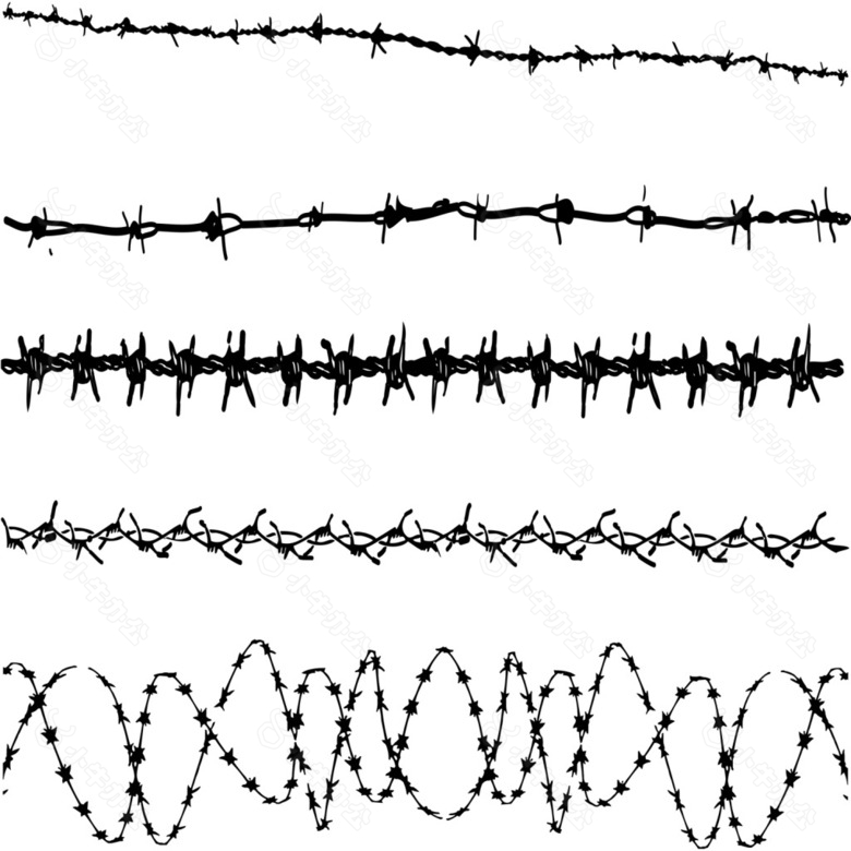 各式铁丝矢量素材