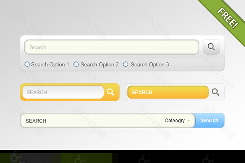 网页搜索框素材