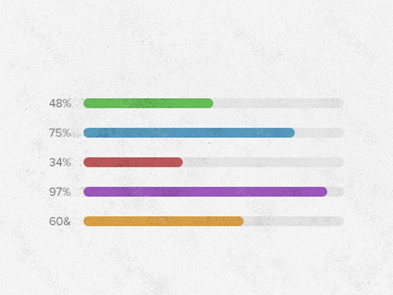 多色网页进度条加载条素材