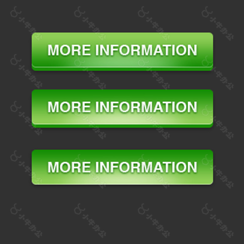 绿色渐变质感按钮素材