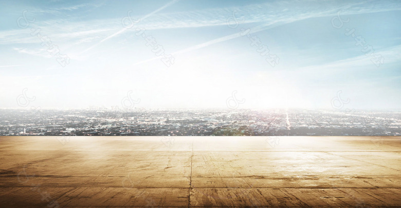 大气高空城市背景