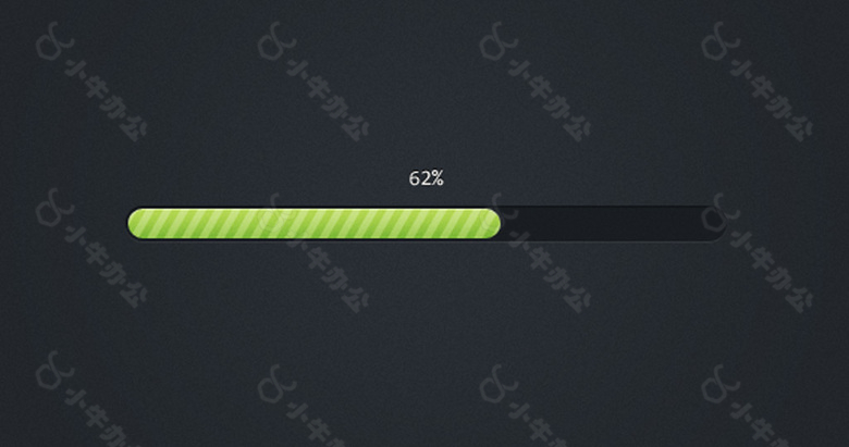 绿色条纹进度条加载条素材
