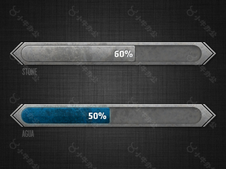 质感网页游戏进度条素材
