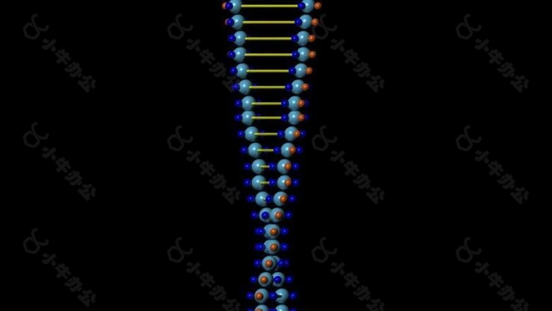 DNA基因链旋转变换视频素材