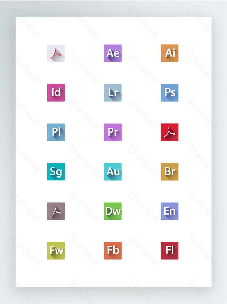 Adobe公司CS6软件图标