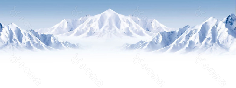 大气雪山高原淘宝全屏banner背景