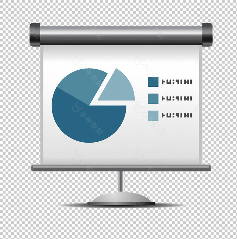 投影幕布统计图免抠png透明图层素材