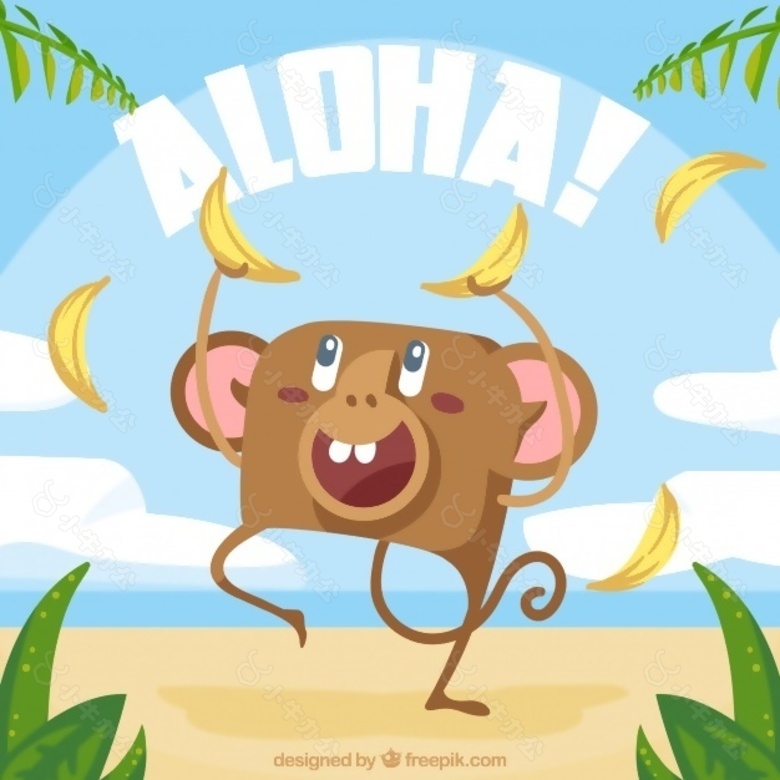 ALOHA猴子背景