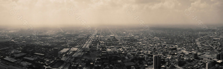 大气城市高空背景