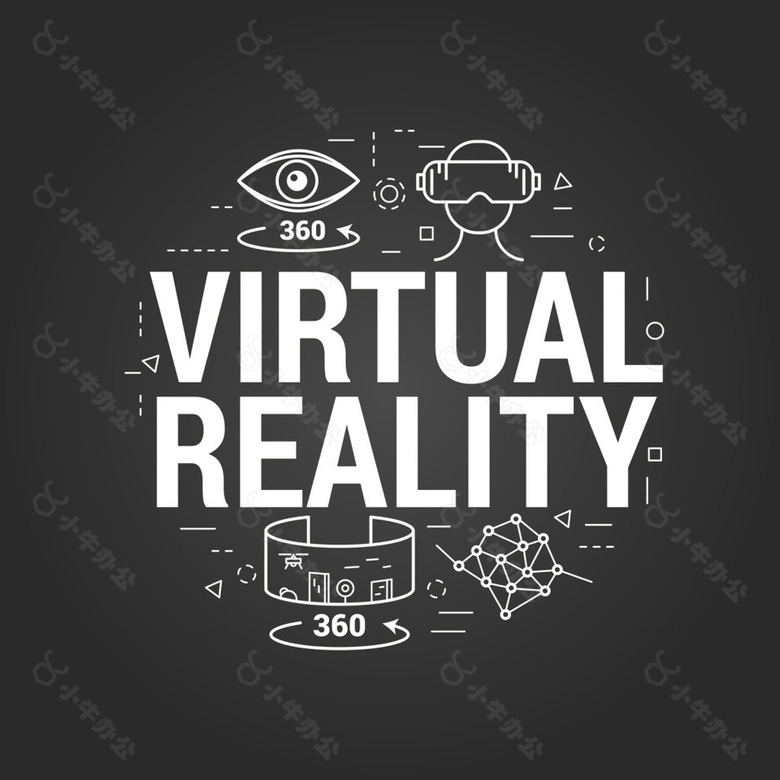 现实技术VR矢量素材