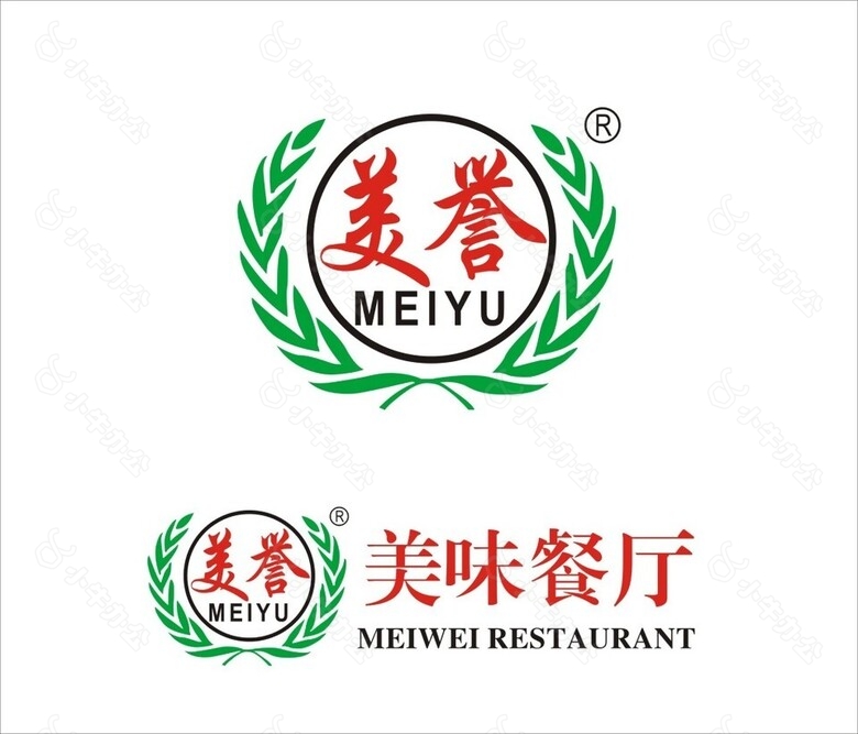 美誉美味餐厅logo