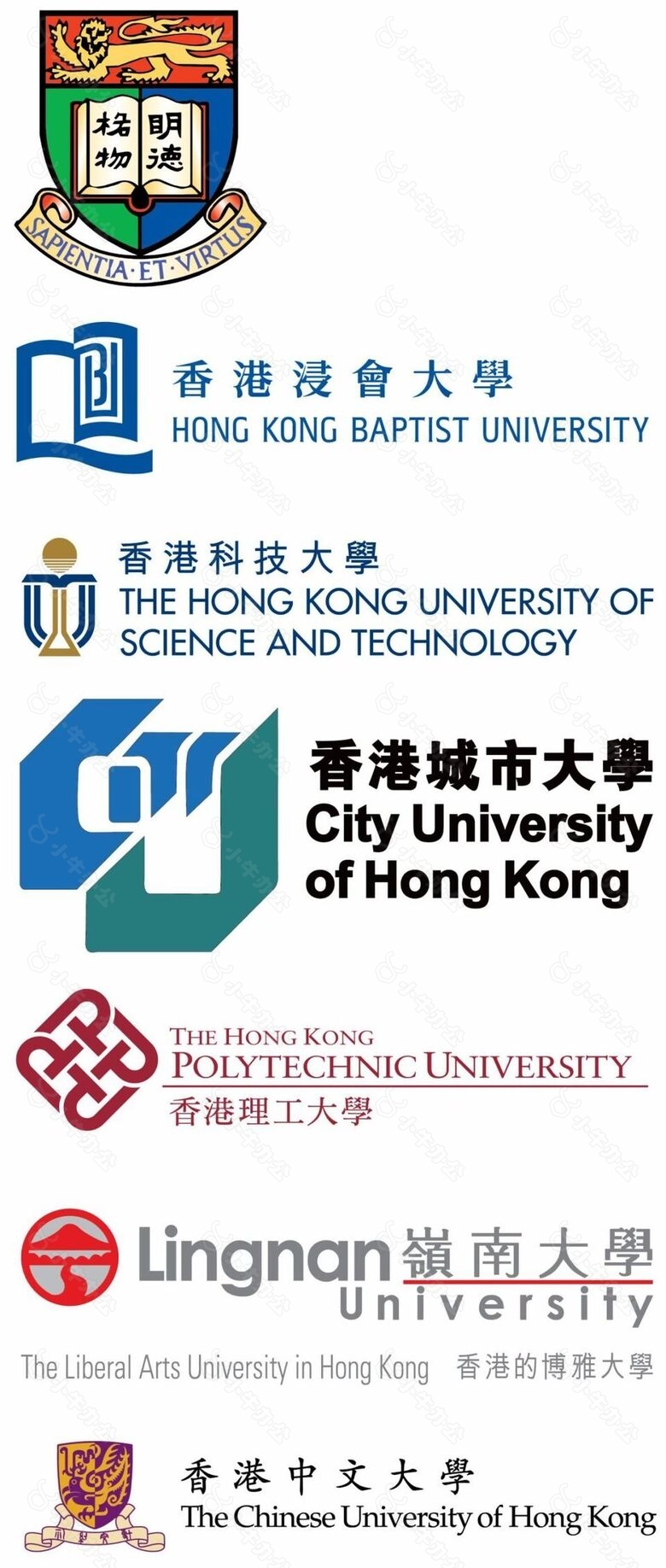 香港的大学logo