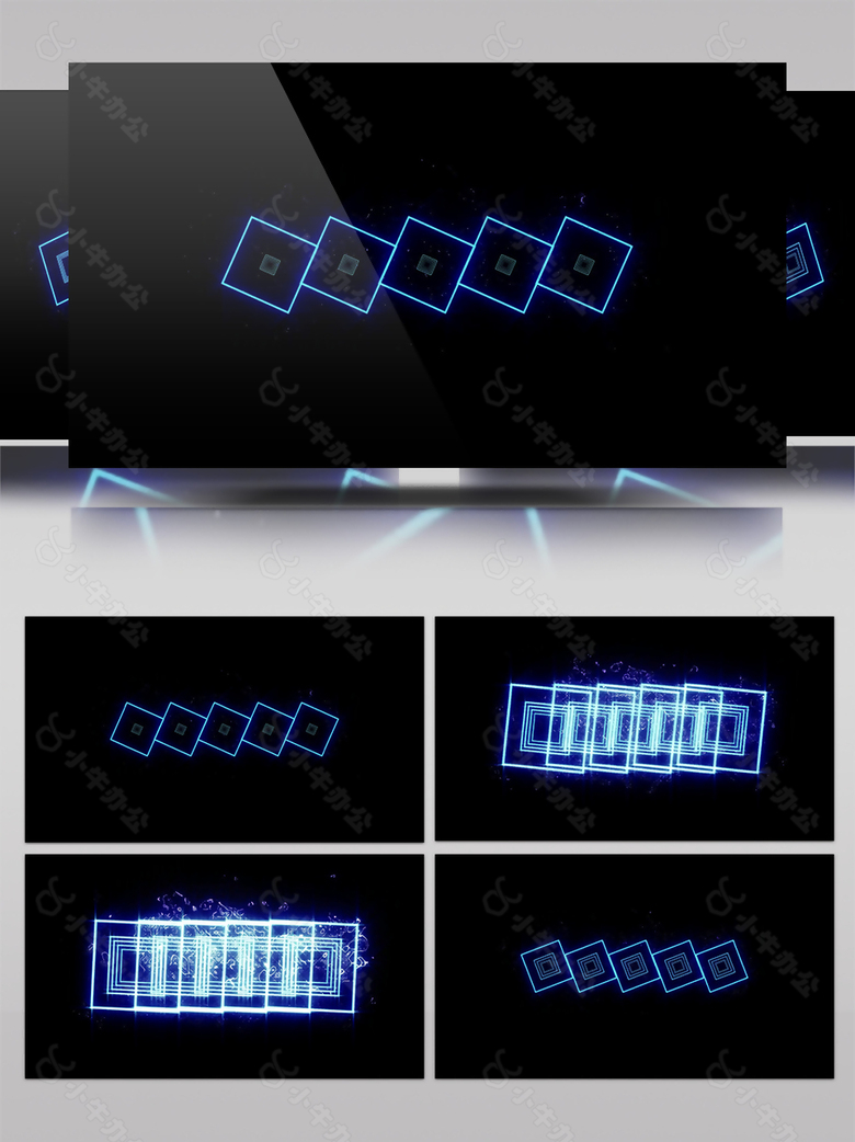 蓝色科技视频素材