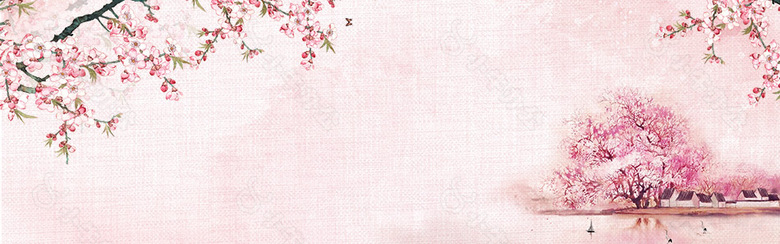 玫瑰梅花樱花桃花banner