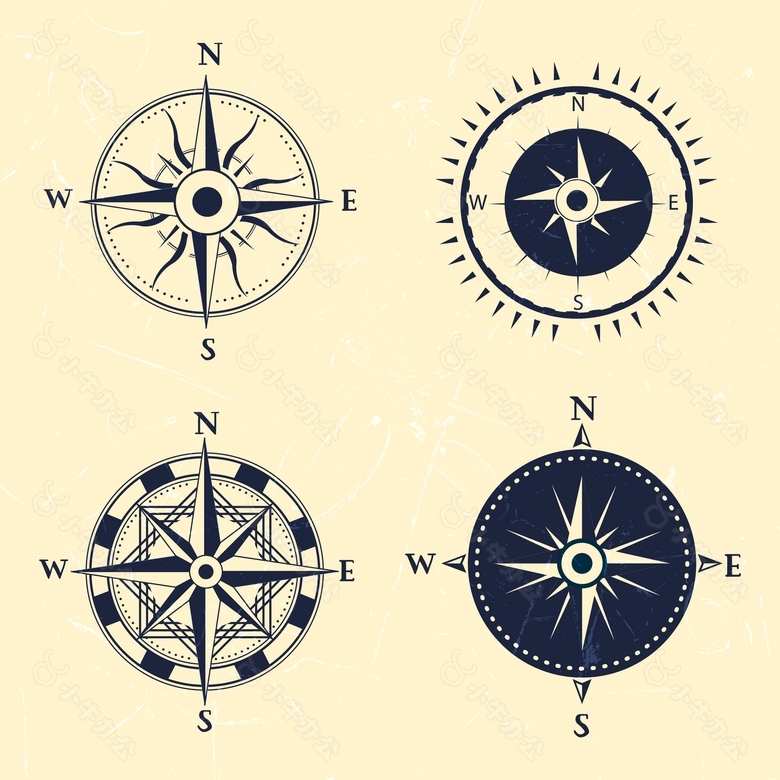 指南针矢量素材