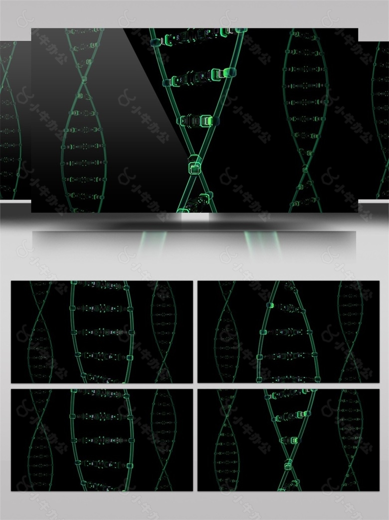 DNA双螺旋体结构视频素材