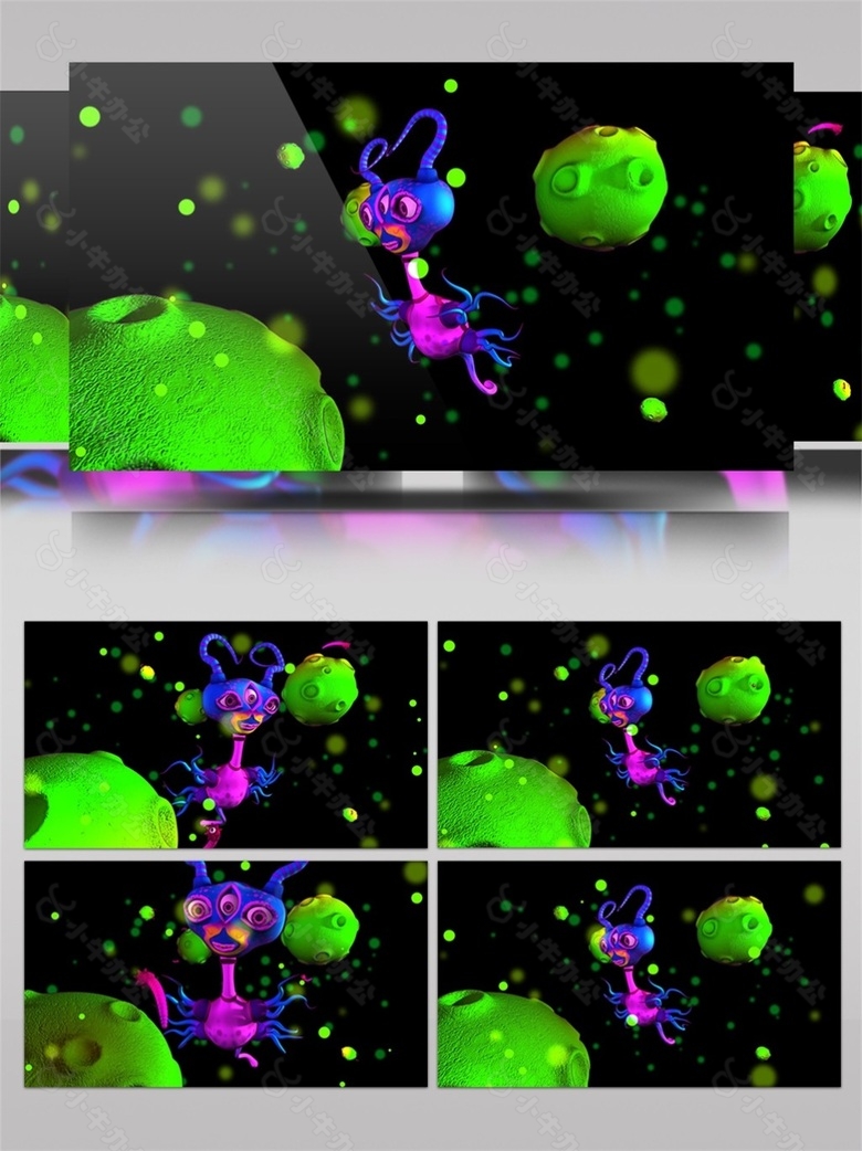 外星人动态视频素材