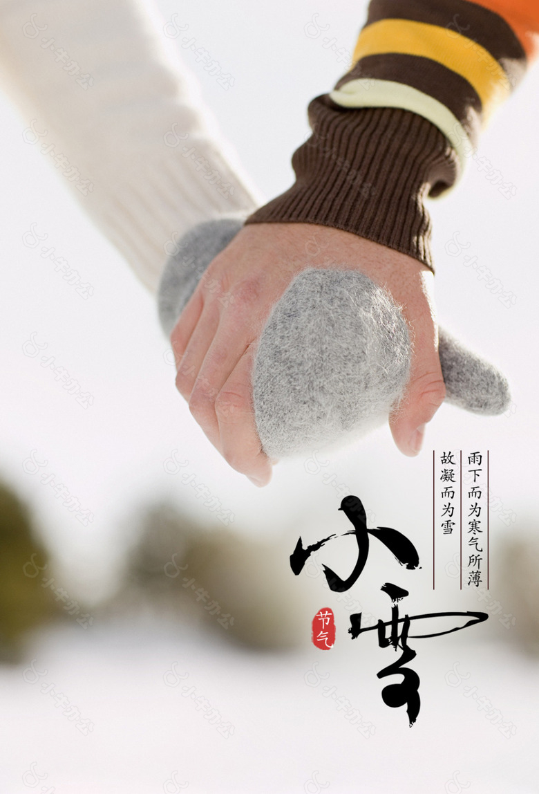 二十四节气小雪海报