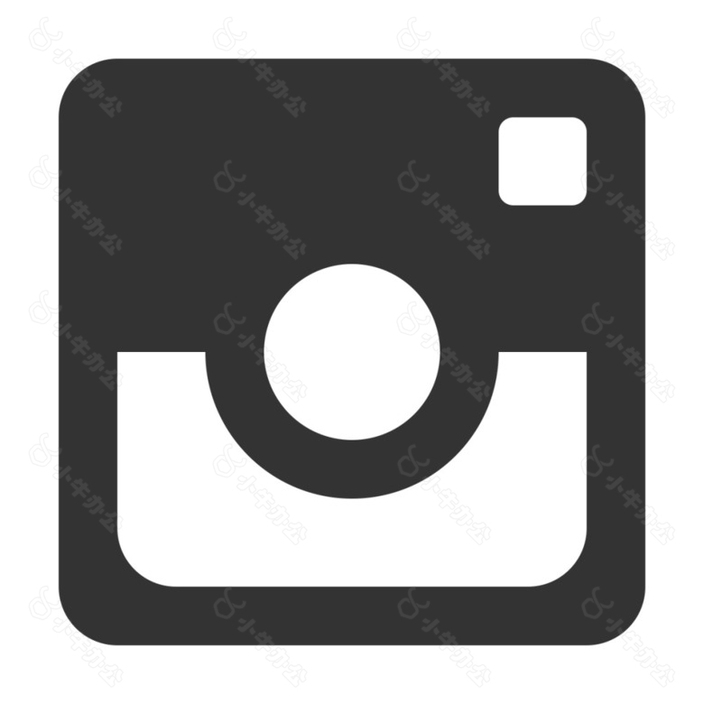 黑白instagram广泛应用图标