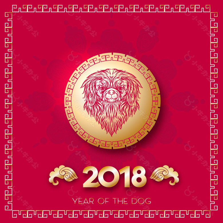 2018年新年喜庆节日元素