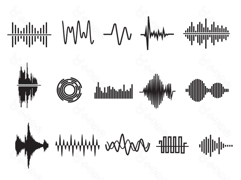 15个音频波形图标