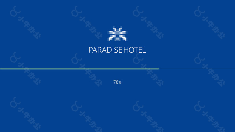 企业酒店网站设计界面加载进度界面